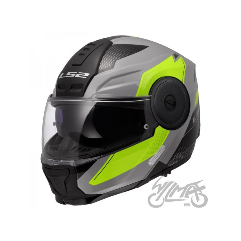 KASK LS2 FF902 SCOPE II DURIA GREY H-V YEL.-06 S