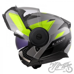 KASK LS2 FF902 SCOPE II DURIA GREY H-V YEL.-06 S