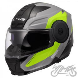 KASK LS2 FF902 SCOPE II DURIA GREY H-V YEL.-06 3XL