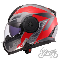 KASK LS2 FF902 SCOPE II OXYD GREY RED-06 XXL
