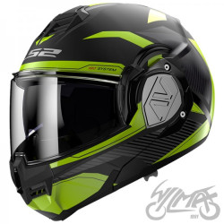 KASK LS2 FF906 ADVANT REVO BLACK H-V YELLOW-06 S