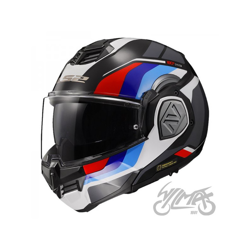 KASK LS2 FF906 ADVANT SPORT BLACK BLUE RED 06 XS