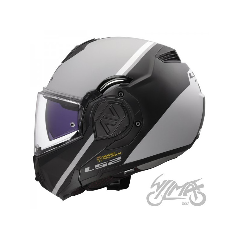 KASK LS2 FF906 ADVANT SWIPE GREY BLACK S