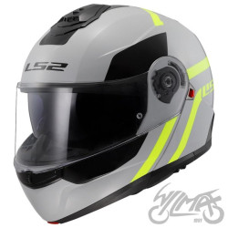 KASK LS2 FF908 STROBE II AUTOX GREY H-V YEL-06 M