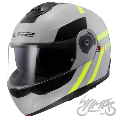 KASK LS2 FF908 STROBE II AUTOX GREY H-V YEL-06 3XL