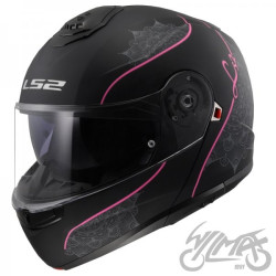KASK LS2 FF908 STROBE II LUX M.BLACK PINK-06 L