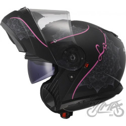 KASK LS2 FF908 STROBE II LUX M.BLACK PINK-06 XXL
