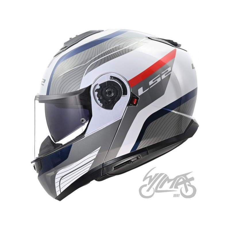 KASK LS2 FF908 STROBE II MONZA WH. BLUE RED-06 M