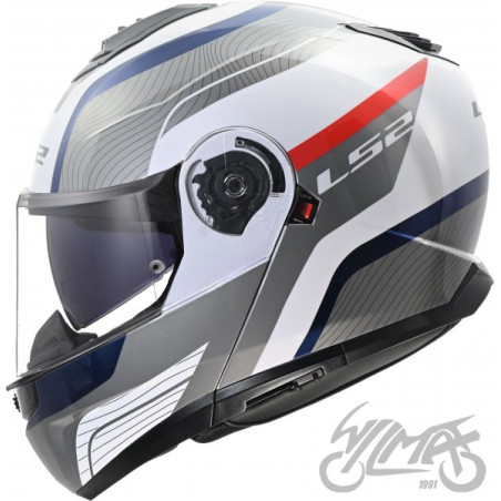 KASK LS2 FF908 STROBE II MONZA WH. BLUE RED-06 M