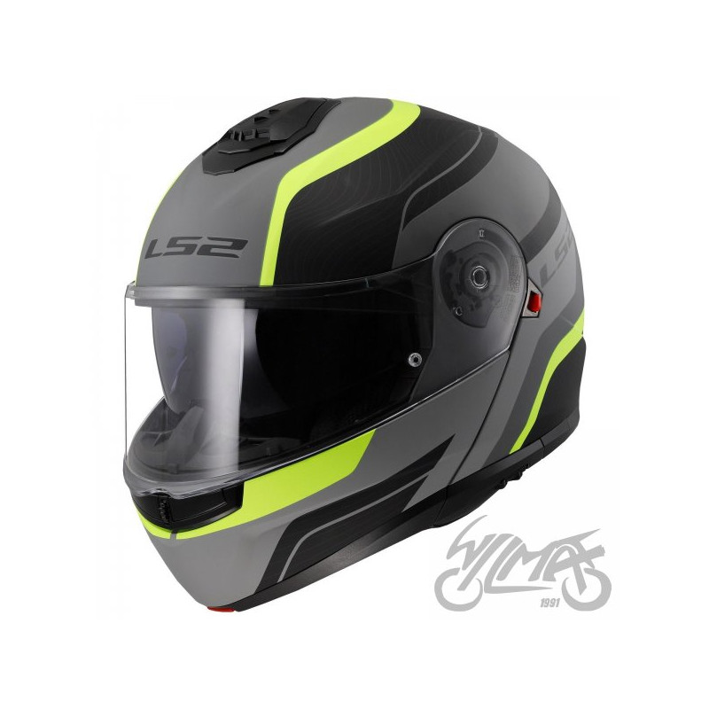 KASK LS2 FF908 STROBE II MONZA M.BL. H-V YEL-06 M