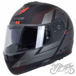 KASK LS2 FF908 STROBE II CODE M. BLACK GREY-06 S