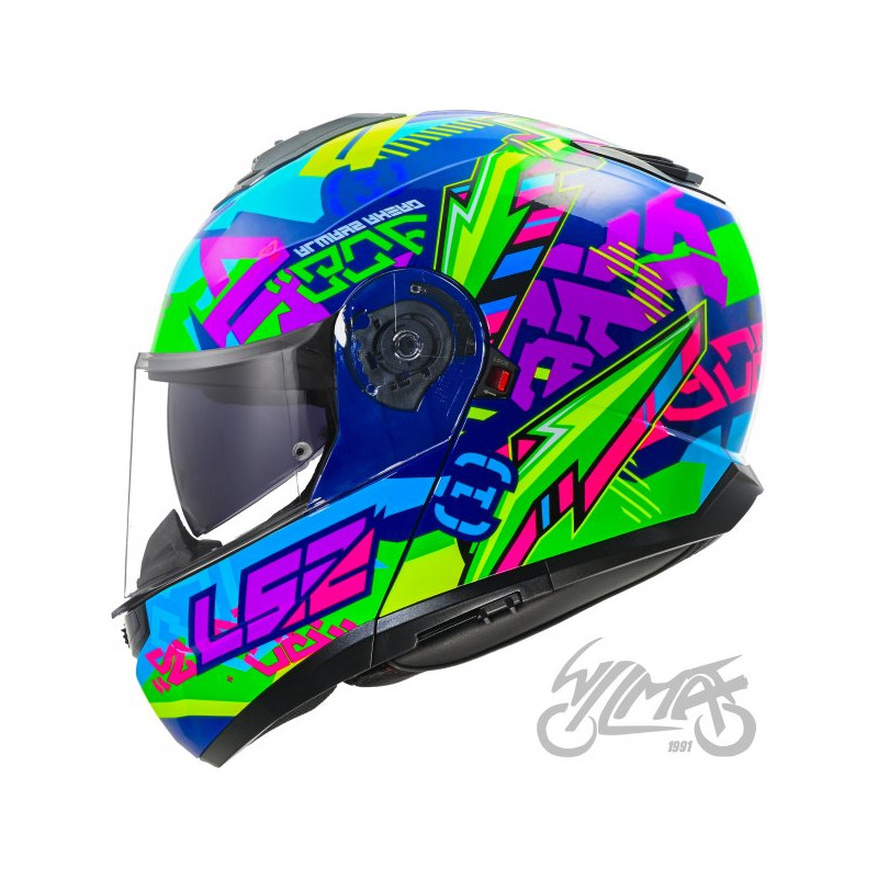 KASK LS2 FF908 STROBE II SVENT BLUE GREEN-06 L
