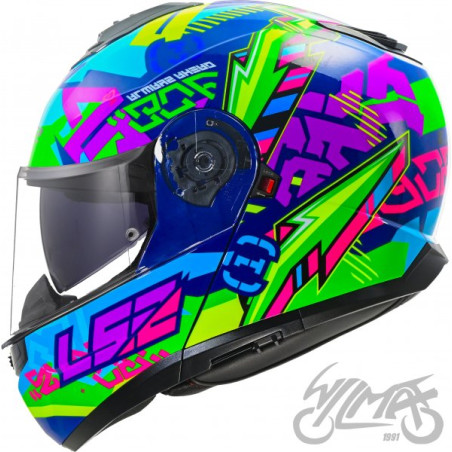 KASK LS2 FF908 STROBE II SVENT BLUE GREEN-06 L