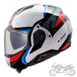 KASK LS2 FF910 ADVANT II TRIPLE WHITE BLUE RED L