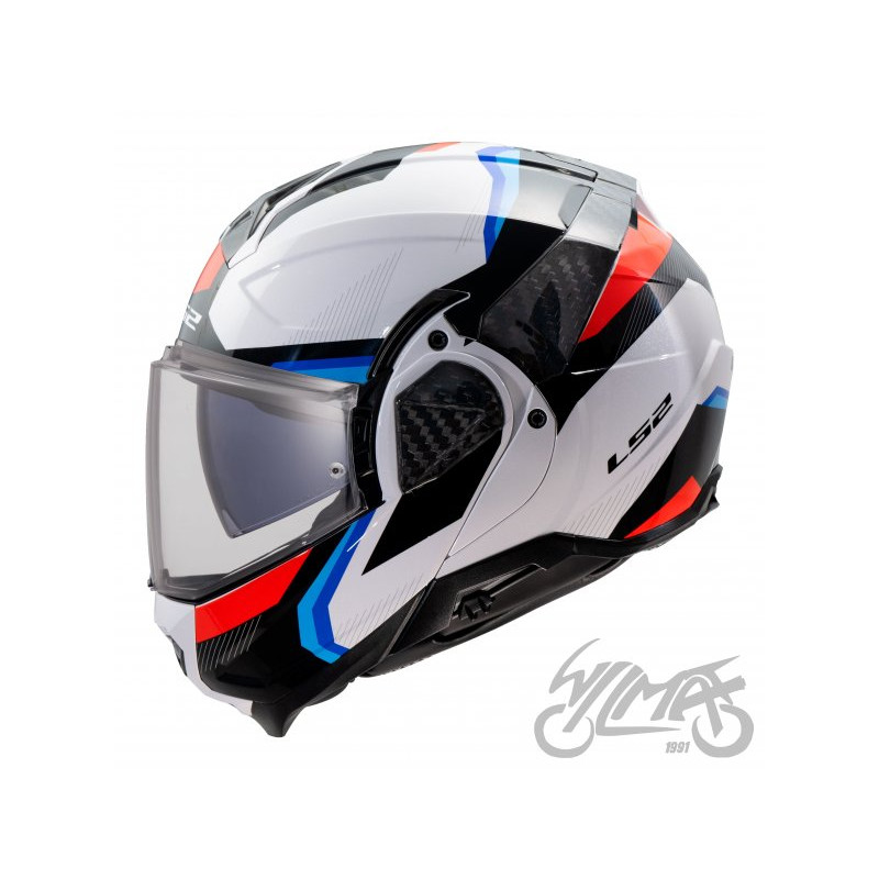 KASK LS2 FF910 ADVANT II TRIPLE WHITE BLUE RED 3XL