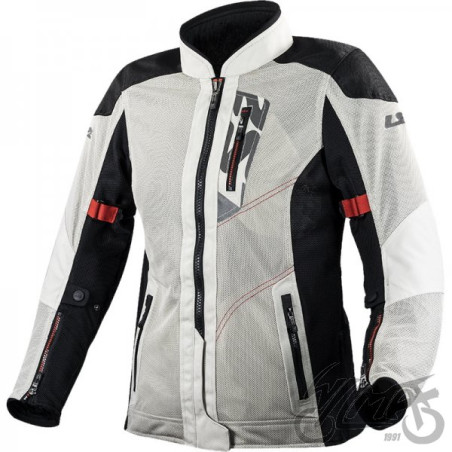 KURTKA LS2 ALBA LADY LIGHT GREY BLACK M