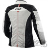 KURTKA LS2 ALBA LADY LIGHT GREY BLACK M
