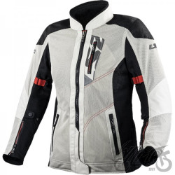 KURTKA LS2 ALBA LADY LIGHT GREY BLACK L