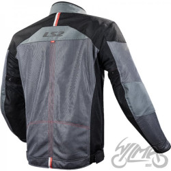 KURTKA LS2 ALBA MAN DARK GREY BLACK  S