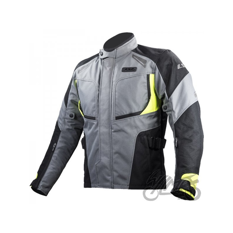 KURTKA LS2 PHASE MAN GREY BLACK YELLOW  XL