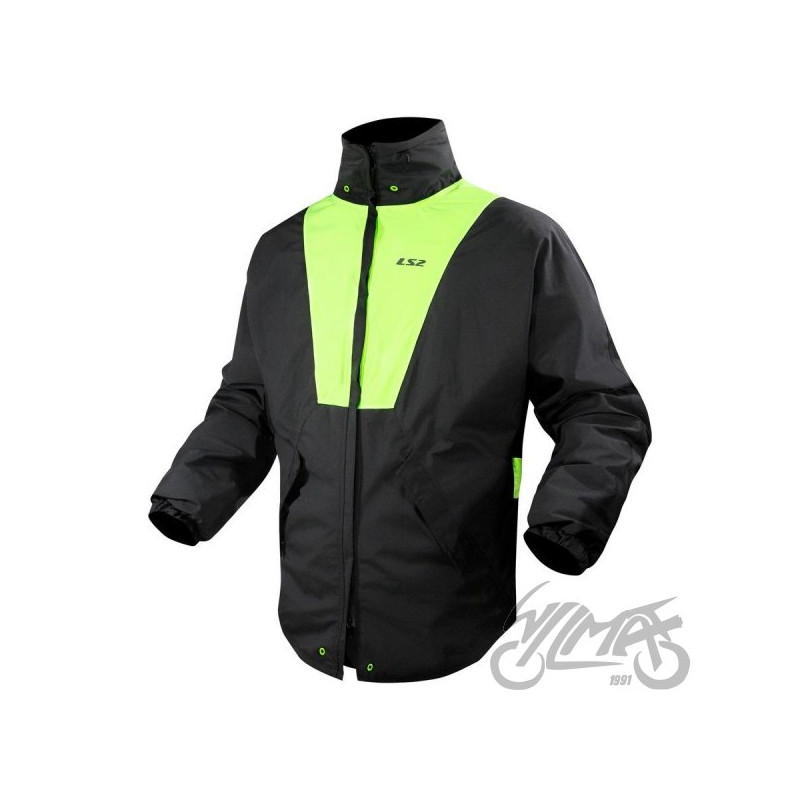 KURTKA PRZECIWDESZCZOWA LS2 X-RAIN BLACK H-V Y. L