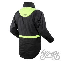 KURTKA PRZECIWDESZCZOWA LS2 X-RAIN BLACK H-V Y. L