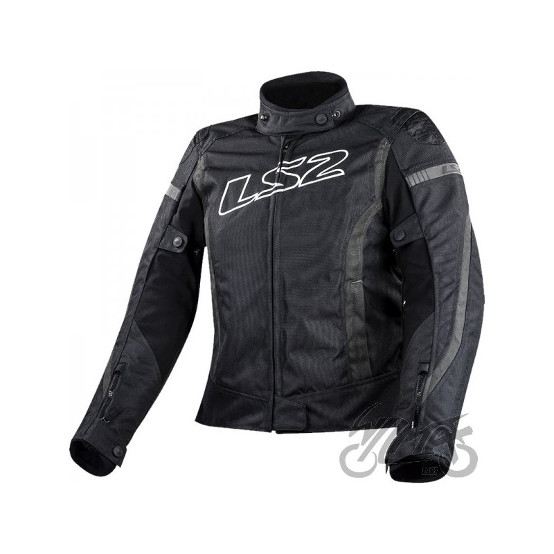 KURTKA LS2 GATE LADY BLACK DARK GREY  S