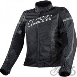 KURTKA LS2 GATE LADY BLACK DARK GREY  M