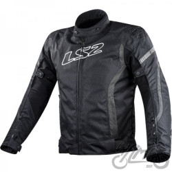KURTKA LS2 GATE MAN BLACK DARK GREY 3XL