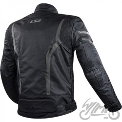 KURTKA LS2 GATE MAN BLACK DARK GREY 5XL