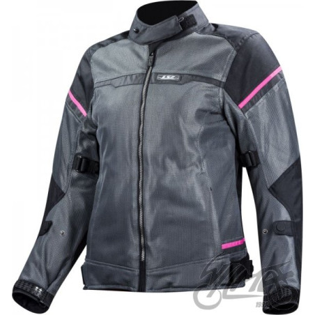 KURTKA LS2 RIVA LADY BLACK DARK GREY PINK XS