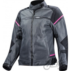 KURTKA LS2 RIVA LADY BLACK DARK GREY PINK M
