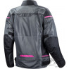 KURTKA LS2 RIVA LADY BLACK DARK GREY PINK M