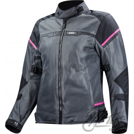 KURTKA LS2 RIVA LADY BLACK DARK GREY PINK L