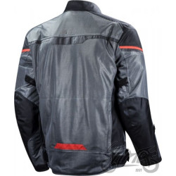 KURTKA LS2 RIVA MAN BLACK DARK GREY RED 3XL