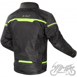 KURTKA LS2 RIVA MAN BLACK NEON YELLOW XL
