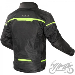 KURTKA LS2 RIVA MAN BLACK NEON YELLOW 3XL