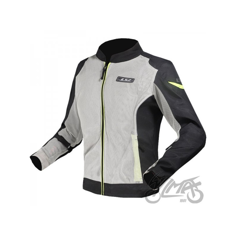 KURTKA LS2 AIRY EVO LADY BLACK GREY YELLOW M