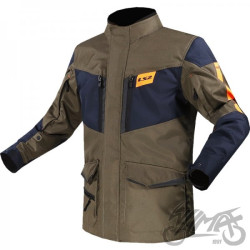 KURTKA LS2 METROPOLIS EVO MAN KHAKI BLUE ORAN. XXL