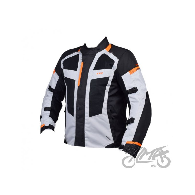 KURTKA LS2 SCOUT MAN BLACK GREY ORANGE XXL