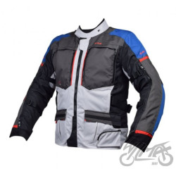 KURTKA LS2 NORWAY MAN BLUE BLACK GREY RED M