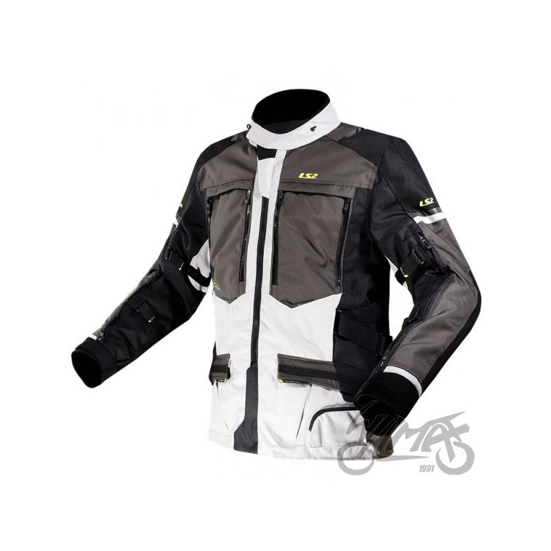 KURTKA LS2 NORWAY MAN BLACK GREY YELL. S