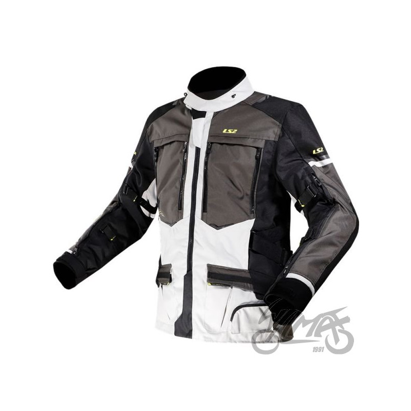KURTKA LS2 NORWAY MAN BLACK GREY YELL. M