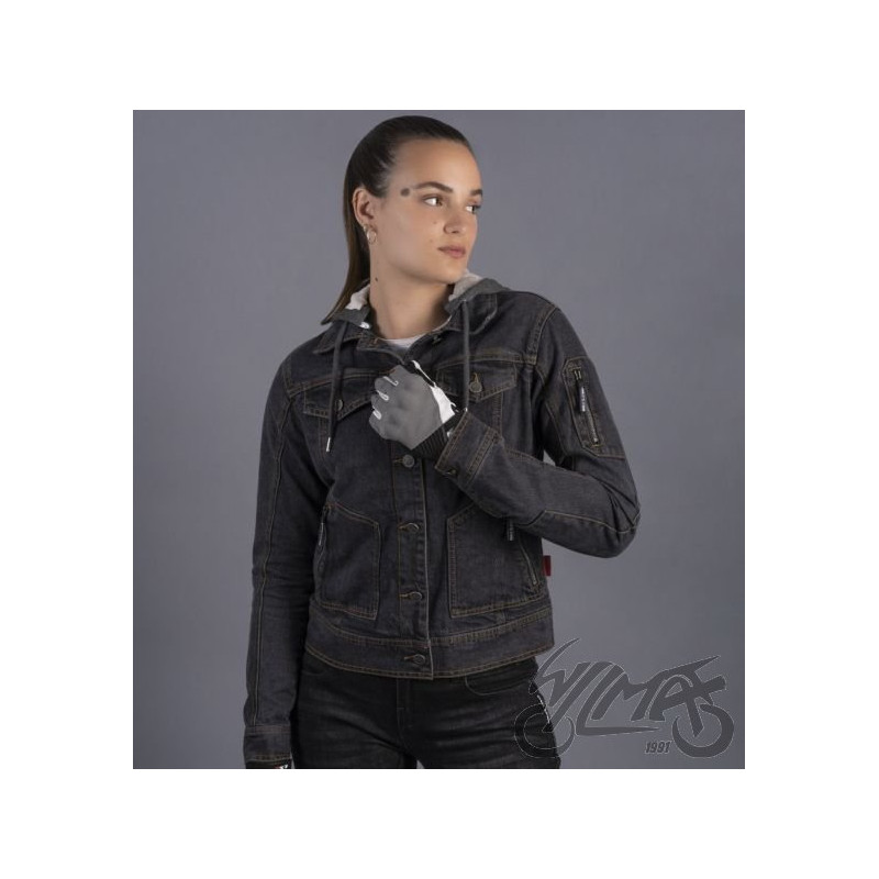 KURTKA LS2 OAKY LADY BLACK L