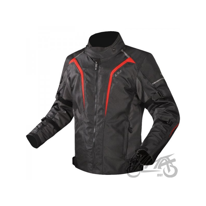 KURTKA LS2 SEPANG MAN BLACK GREY RED XXL