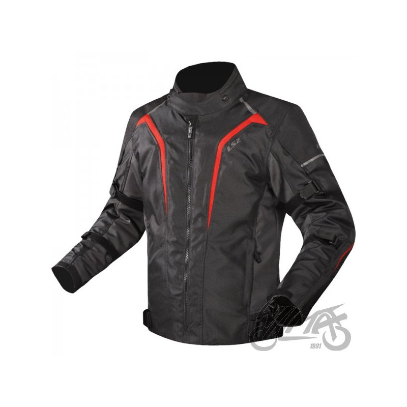 KURTKA LS2 SEPANG MAN BLACK GREY RED 3XL