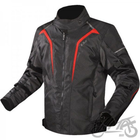 KURTKA LS2 SEPANG MAN BLACK GREY RED 3XL