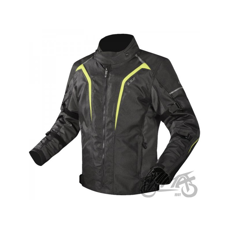 KURTKA LS2 SEPANG MAN BLACK GREY H-V YELLOW 3XL