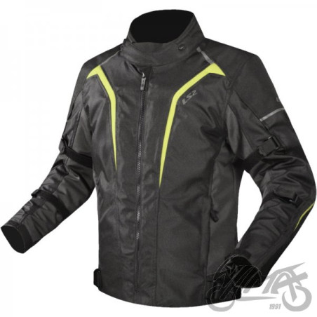 KURTKA LS2 SEPANG MAN BLACK GREY H-V YELLOW 3XL