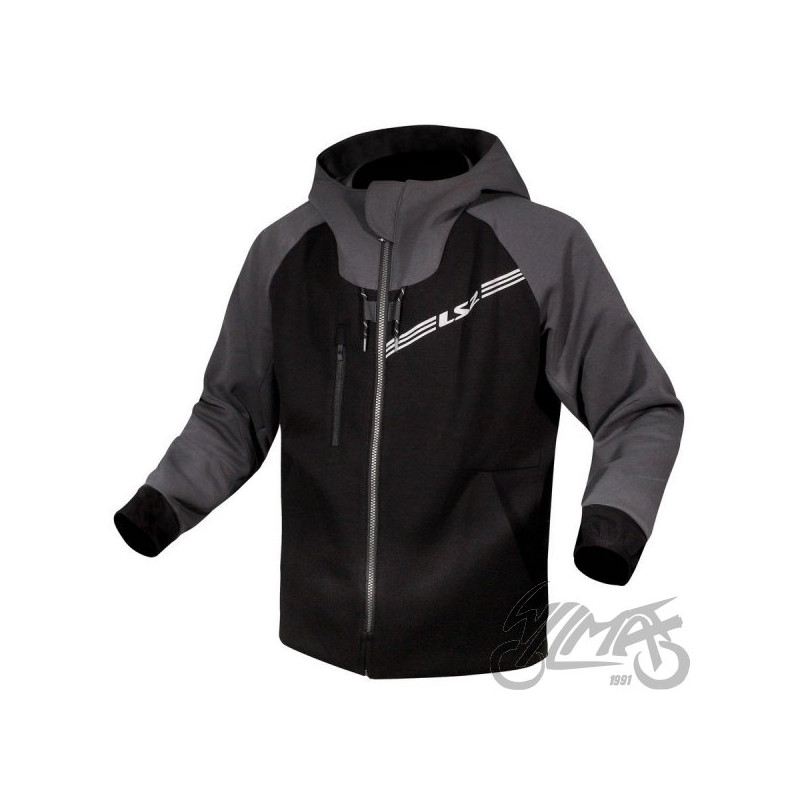 KURTKA LS2 THROTTLE MAN JACKET BLACK DARK GREY L
